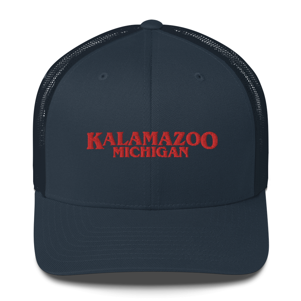 'Kalamazoo Michigan' Trucker Hat (1980s Drama Parody)