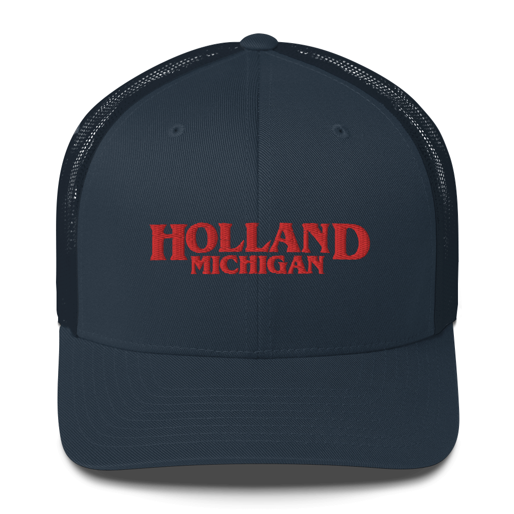 'Holland Michigan' Trucker Hat (1980s Drama Parody)