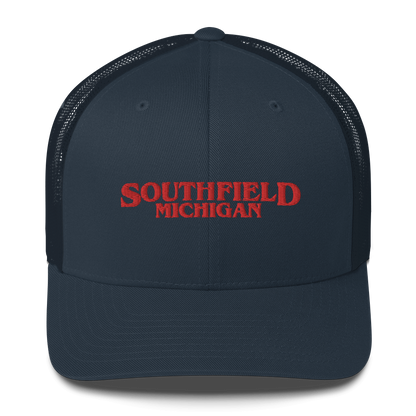 'Southfield Michigan' Trucker Hat (1980s Drama Parody)