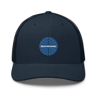 'Michigan' Trucker Hat (Retro Airline Parody)