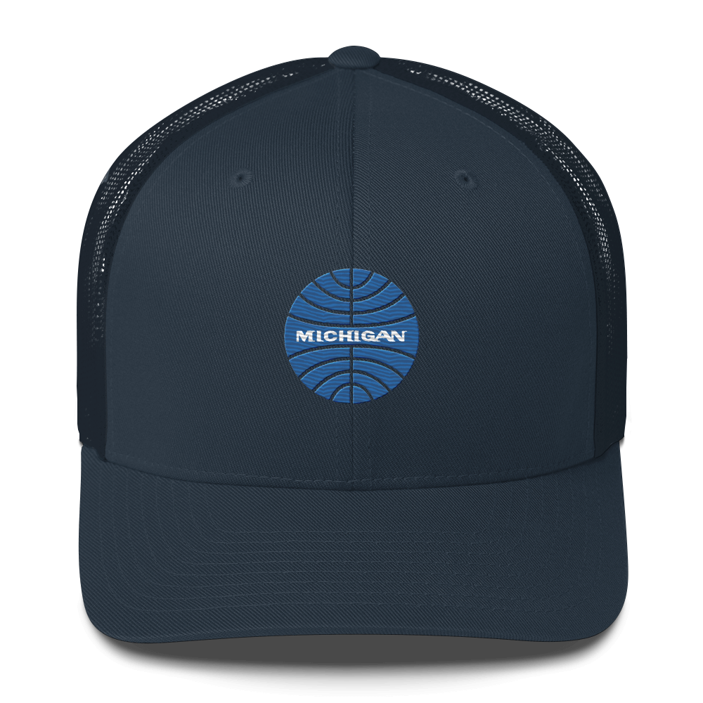 'Michigan' Trucker Hat (Retro Airline Parody)