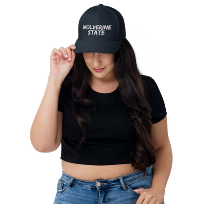 Michigan 'Wolverine State' Trucker Hat (Angry Brush Font)