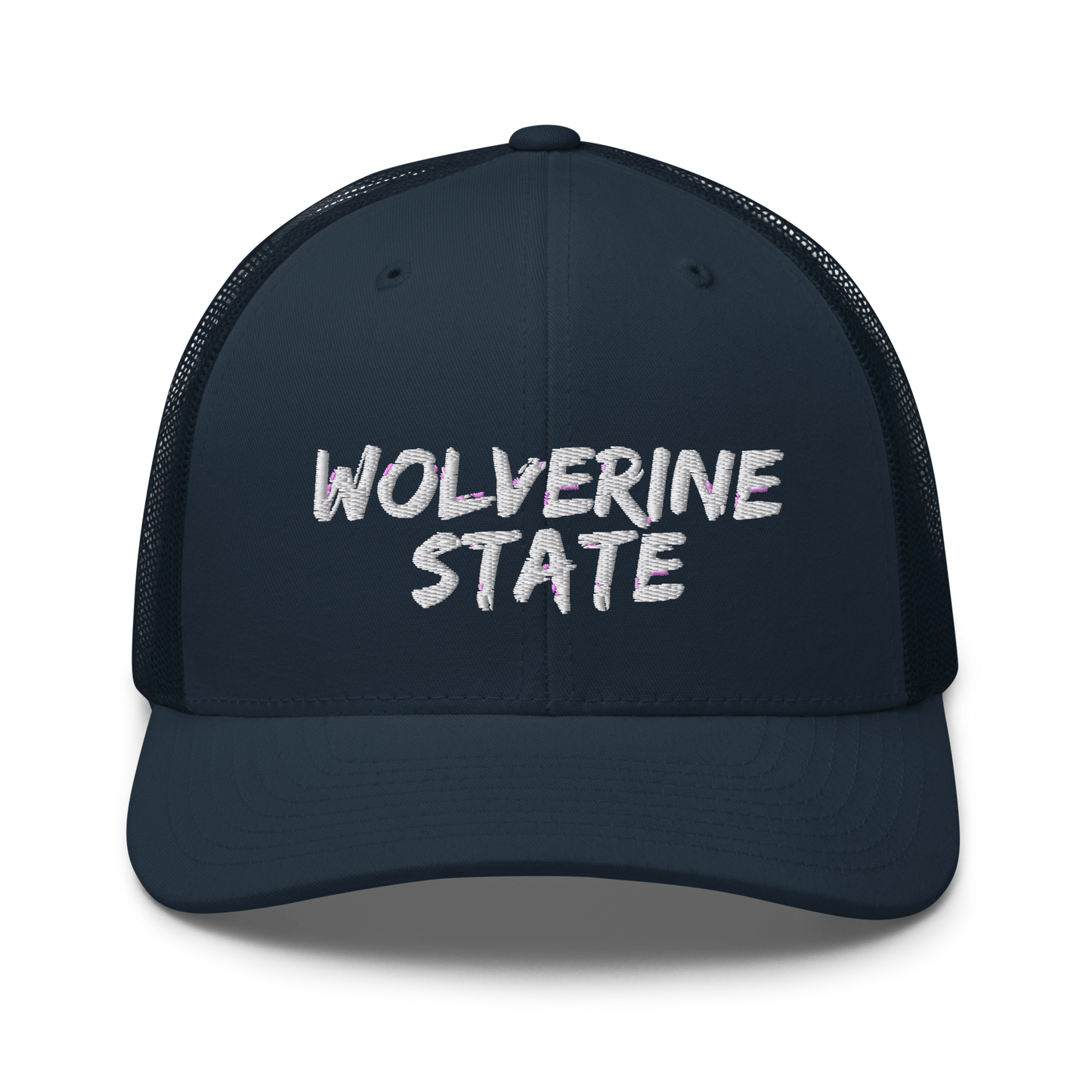 Michigan 'Wolverine State' Trucker Hat (Angry Brush Font)