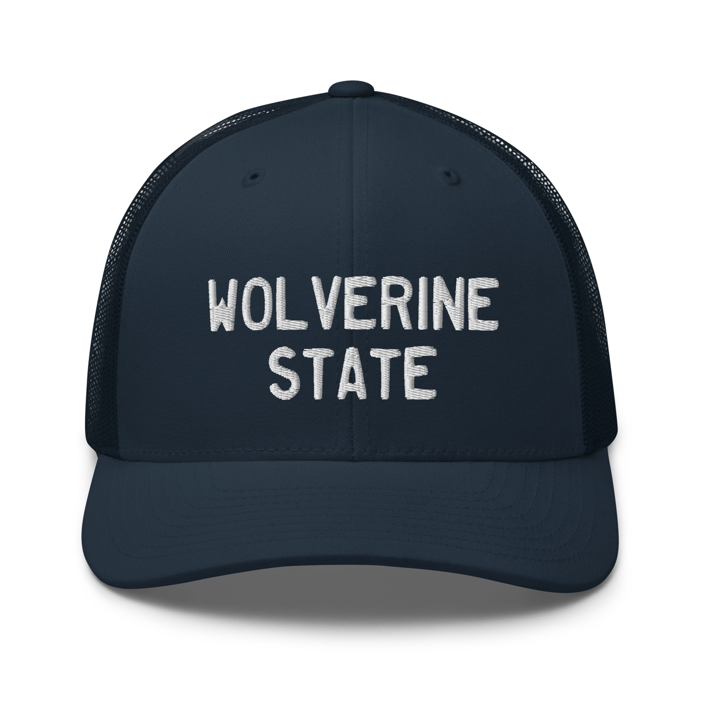 Michigan 'Wolverine State' Trucker Hat (Licence Plate Font)