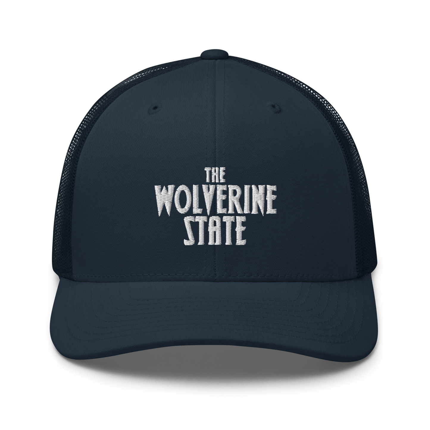 Michigan 'The Wolverine State' Trucker Hat (Vicious Mustelid Font)