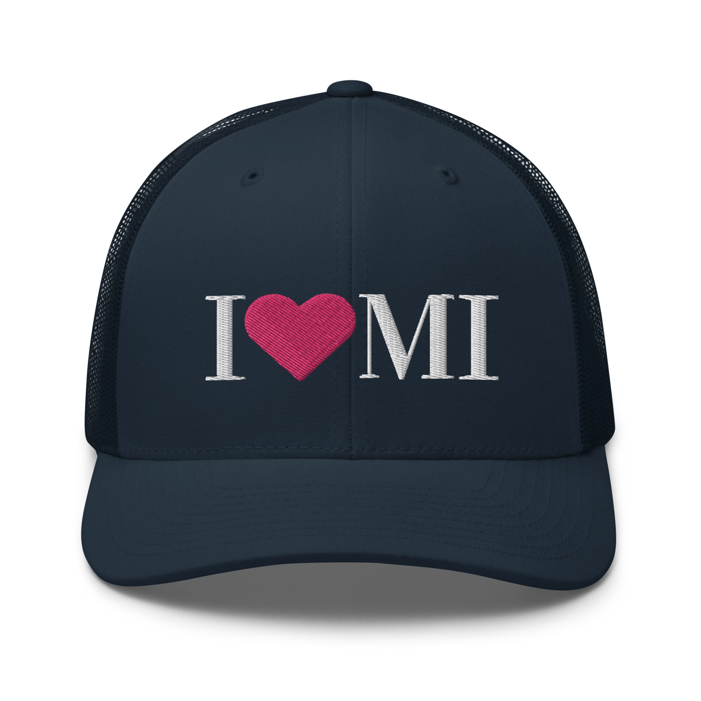 Michigan 'I ❤️ MI' Trucker Hat (Didone Font)