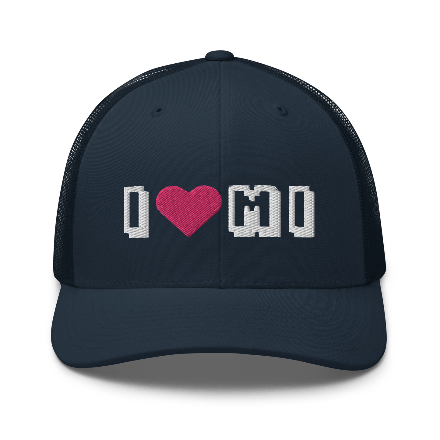 Michigan 'I ❤️ MI' Trucker Hat (Arcade Font)