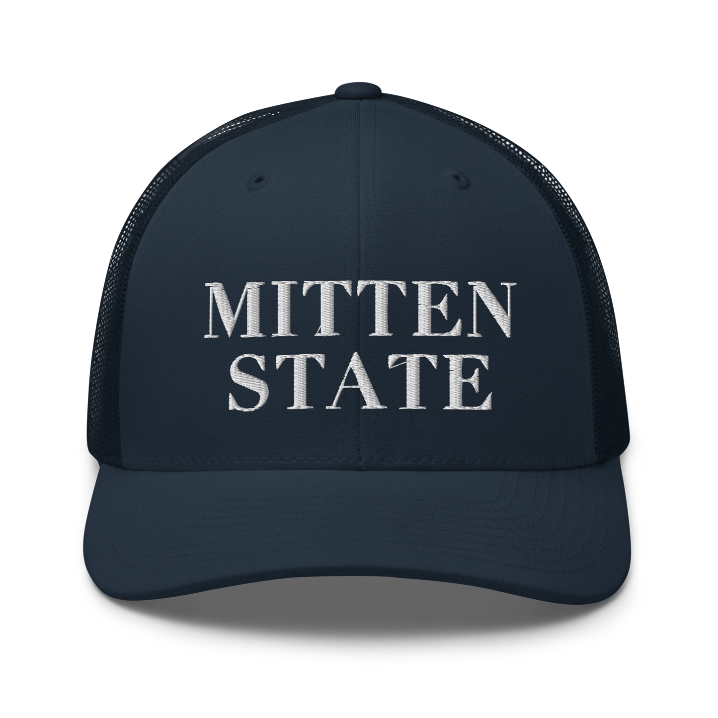 Michigan 'Mitten State' Trucker Hat (Didone Font)