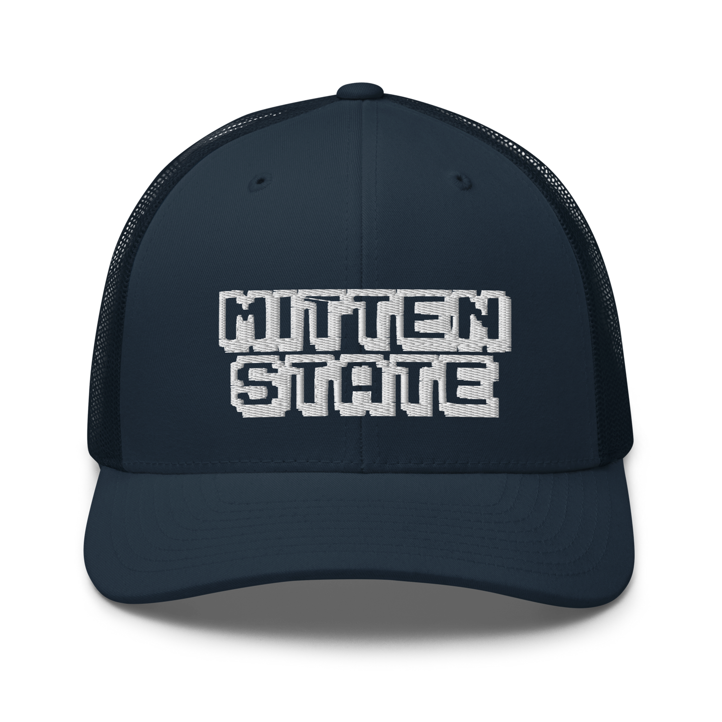 Michigan 'Mitten State' Trucker Hat (Arcade Font)