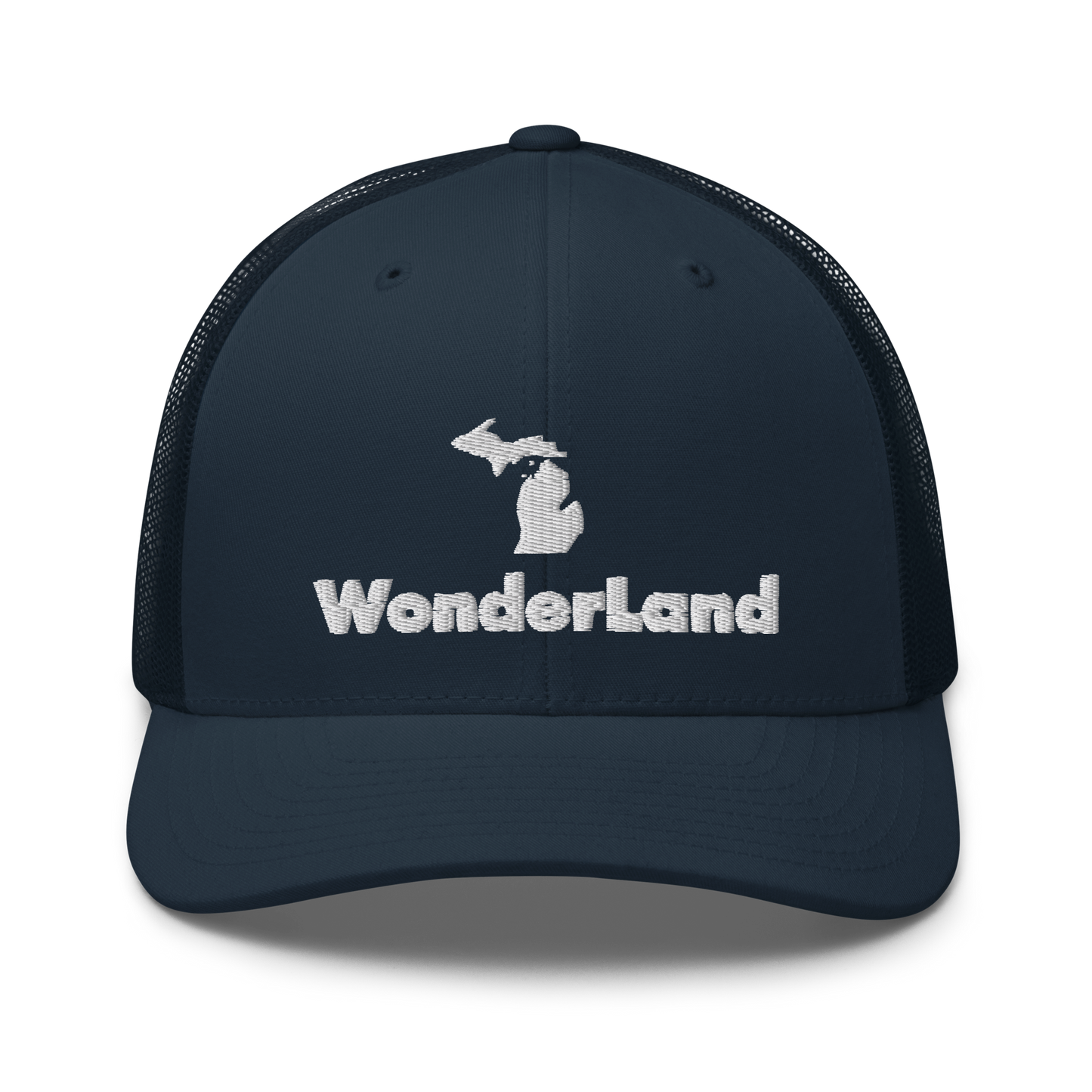 Michigan 'Wonderland' Trucker Hat (Geometric Sans Font)