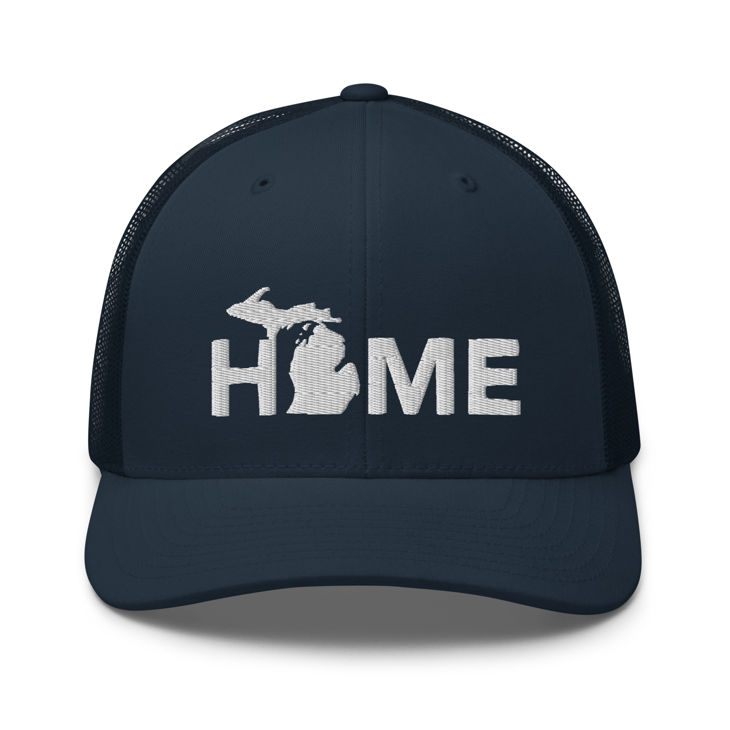 Michigan 'Home' Trucker Hat (Geometric Sans Font)