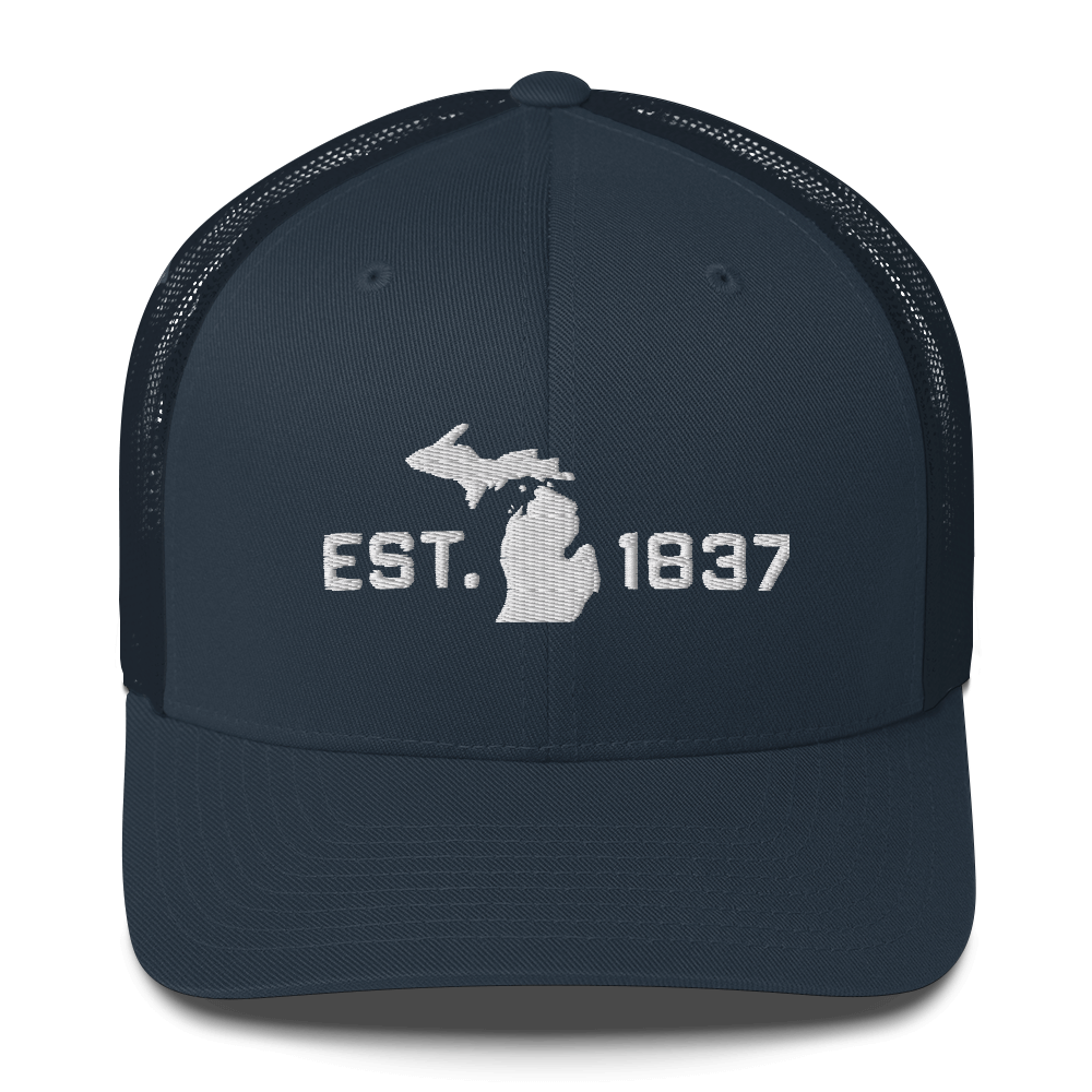 Michigan 'EST 1837' Trucker Hat (Athletic Font)