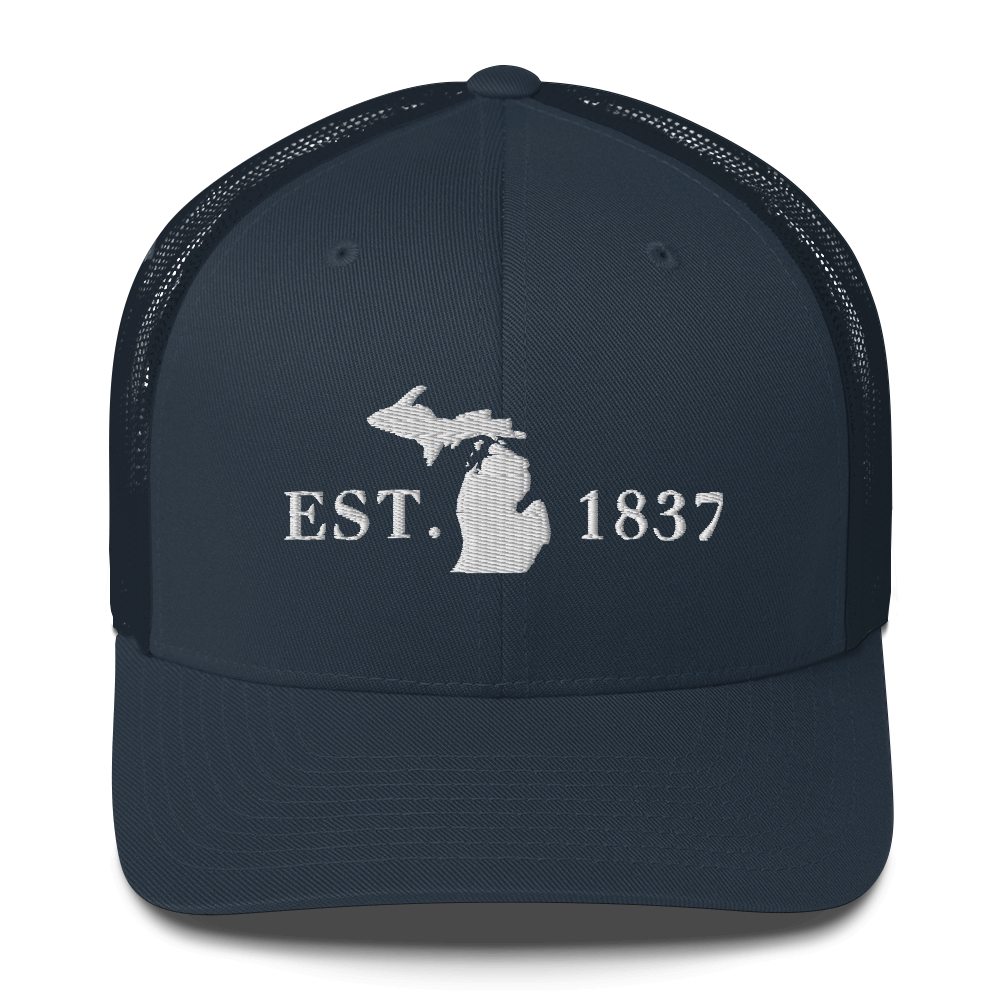 Michigan 'EST 1837' Trucker Hat (Didone Font)