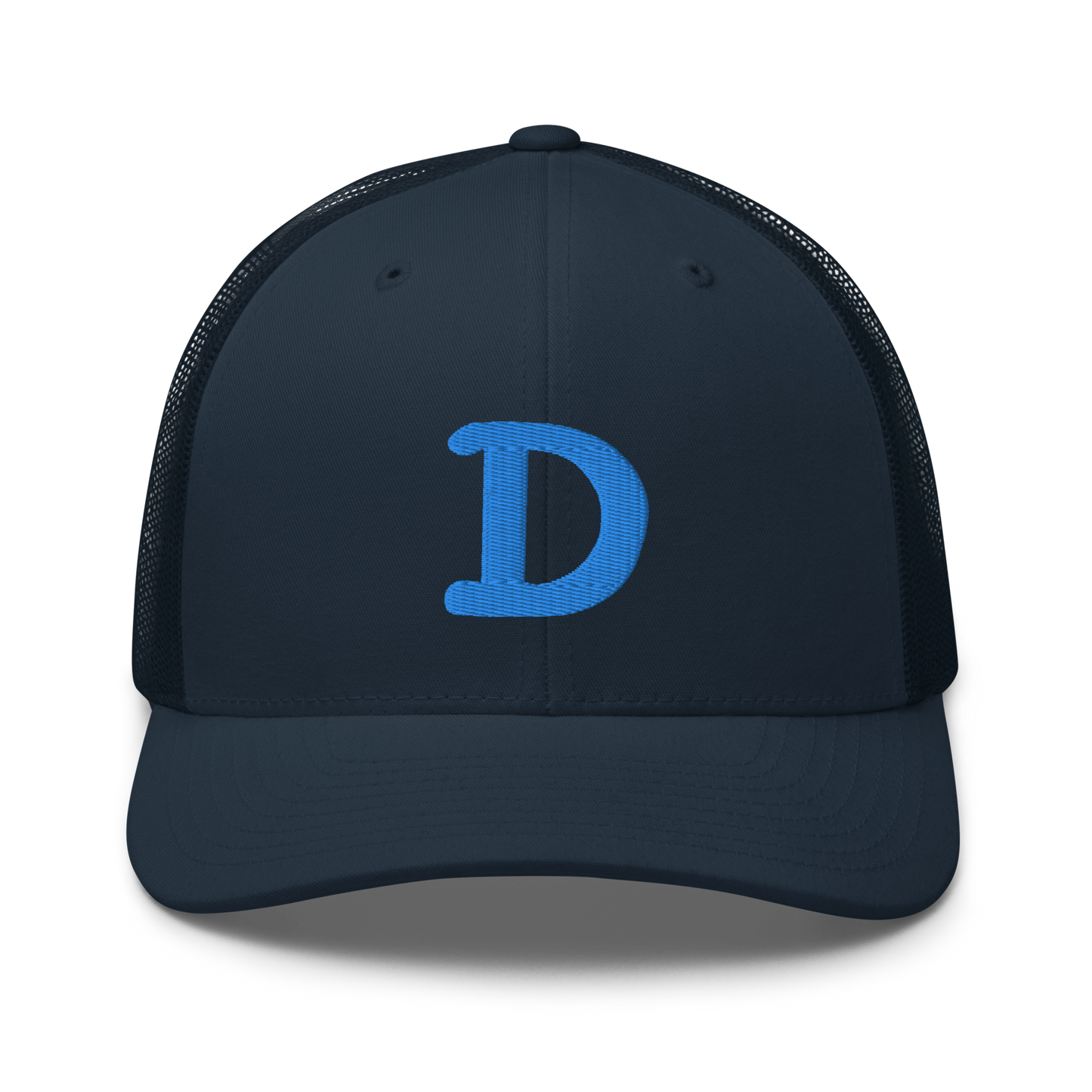 Detroit 'Old French D' Trucker Hat | Azure Embroidery