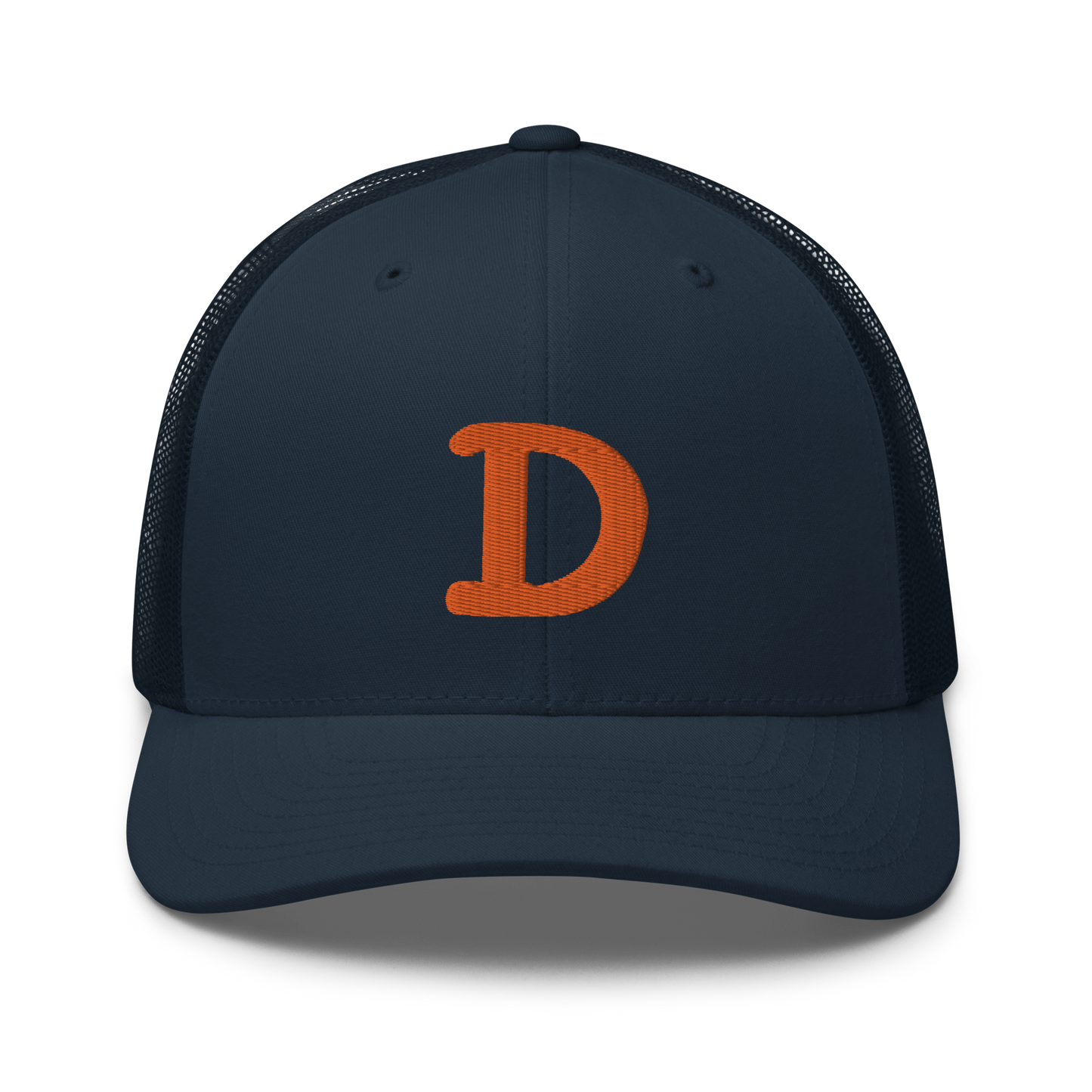 Detroit 'Old French D' Trucker Hat | Orange Embroidery