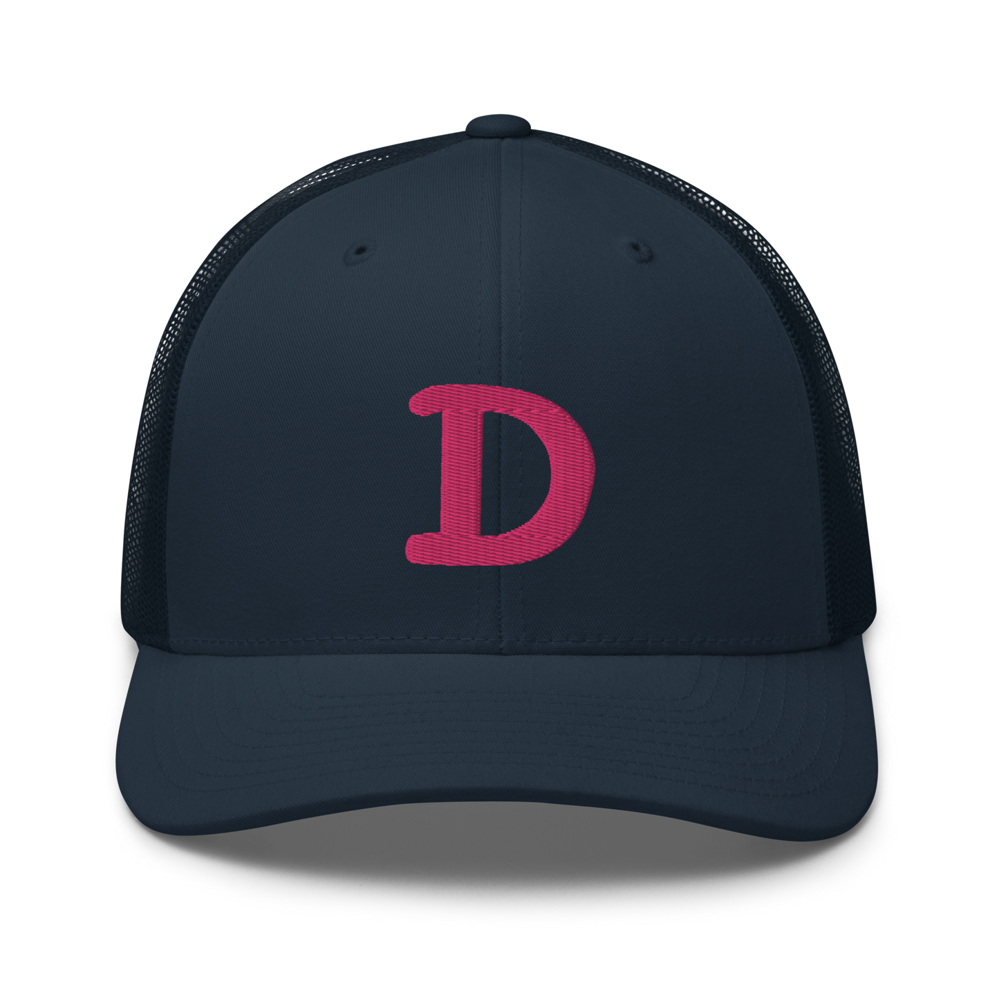 Detroit 'Old French D' Trucker Hat | Pink Embroidery