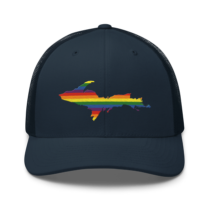 Michigan Upper Peninsula Trucker Hat (Pride Edition)