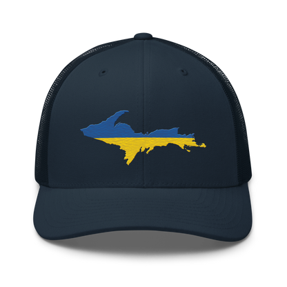 Michigan Upper Peninsula Trucker Hat (Ukraine Edition)