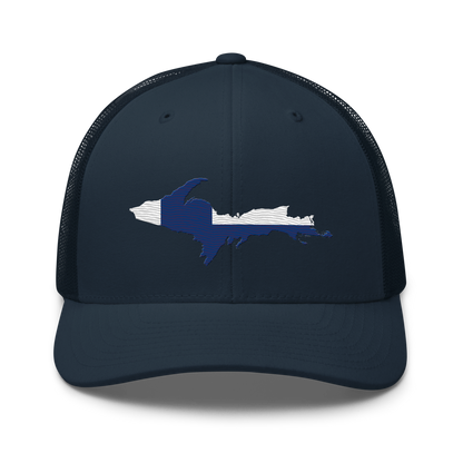 Michigan Upper Peninsula Trucker Hat (w/ UP Finland Outline