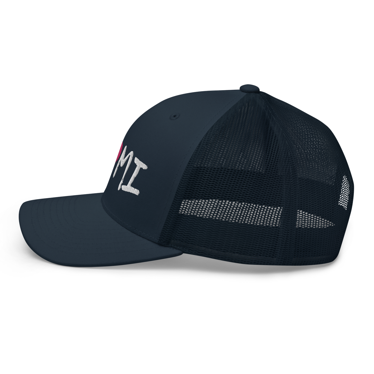 Michigan 'I ❤️ MI' Trucker Hat (Brush Font)