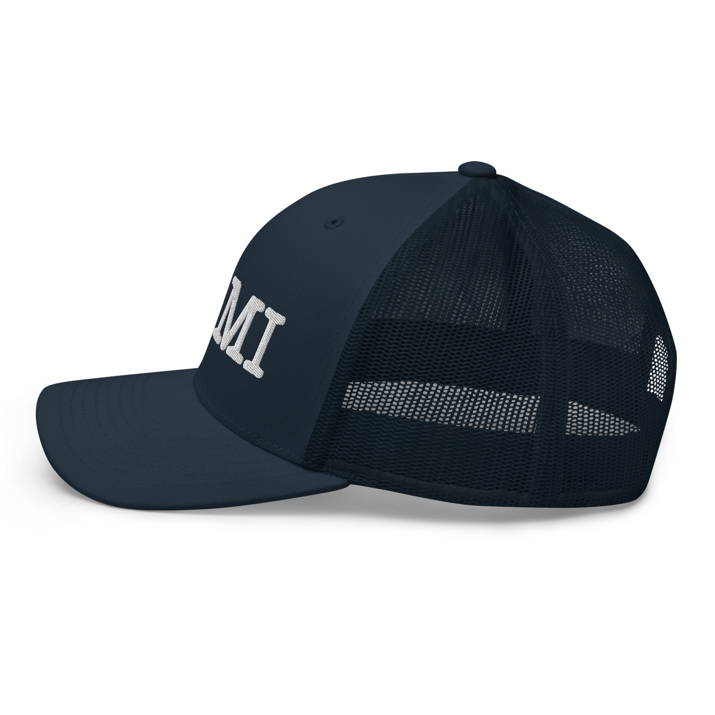 Michigan 'I ❤️ MI' Trucker Hat (Typewriter Font)