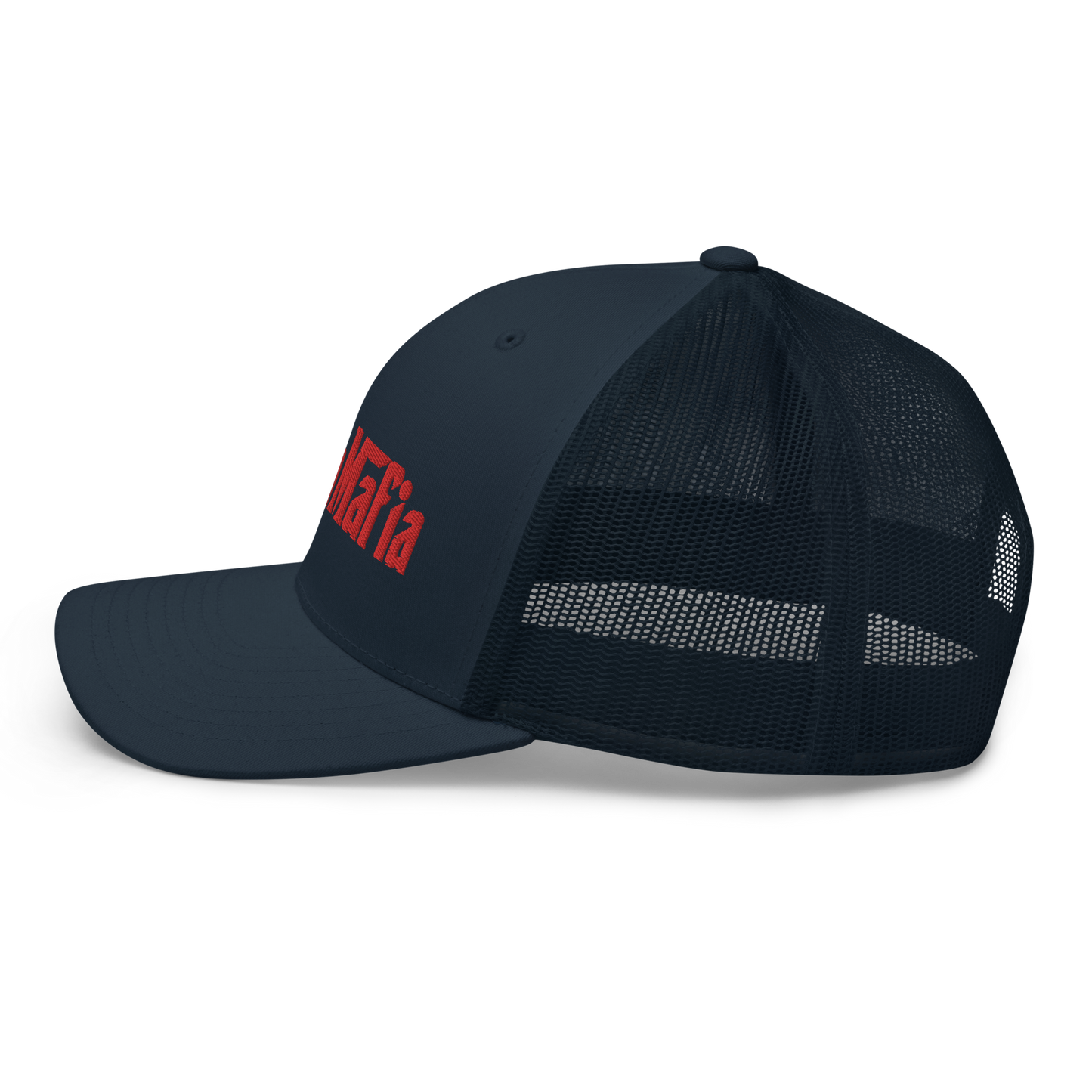 Michigan 'MittenMafia' Trucker Hat (Gangster Font) | Red Embroidery