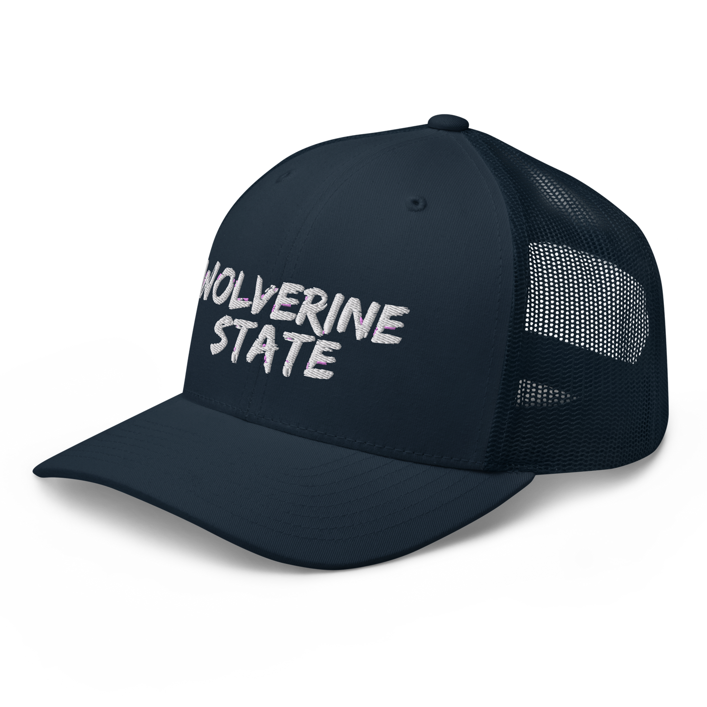 Michigan 'Wolverine State' Trucker Hat (Angry Brush Font)