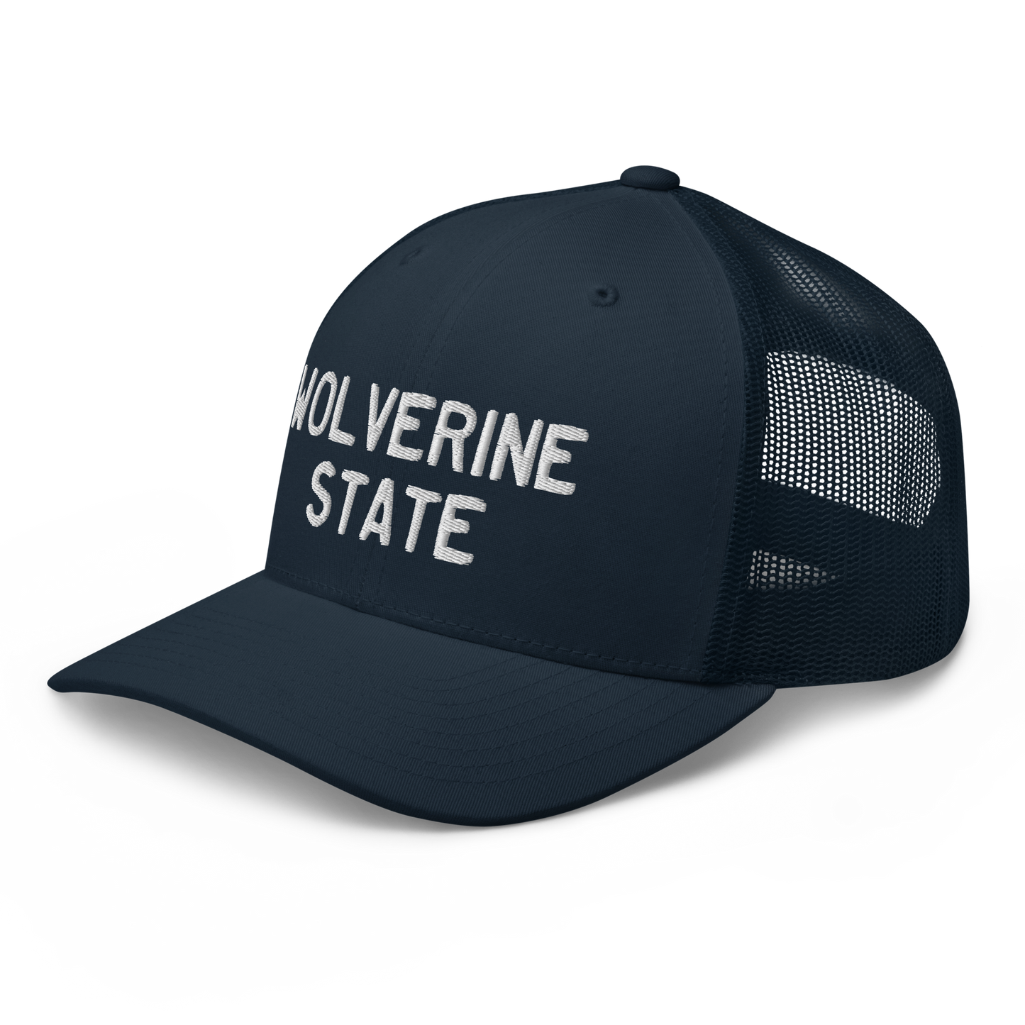 Michigan 'Wolverine State' Trucker Hat (Licence Plate Font)