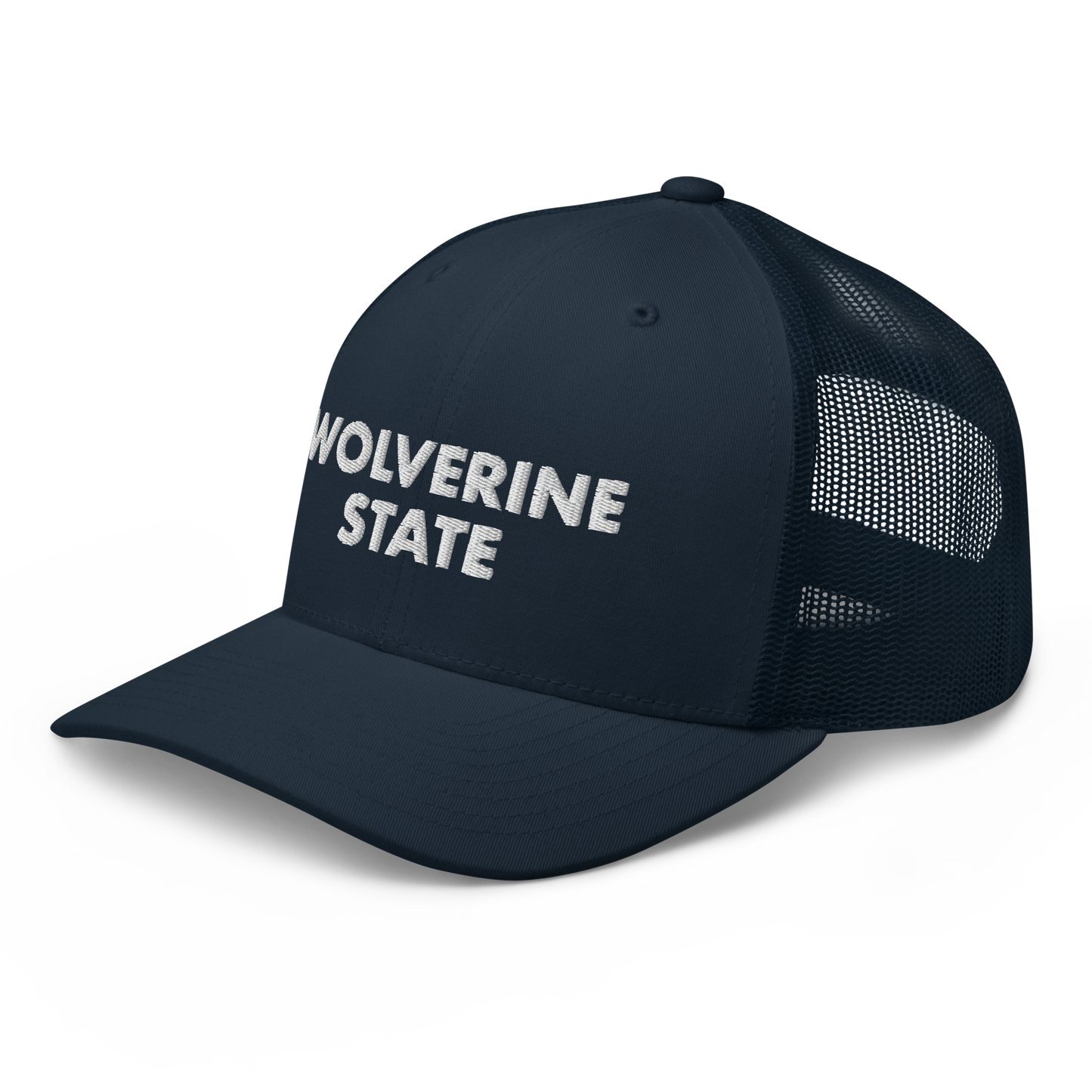 Michigan 'Wolverine State' Trucker Hat (Geometric Sans Font)