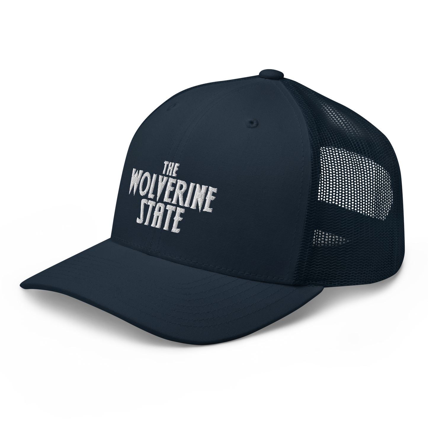 Michigan 'The Wolverine State' Trucker Hat (Vicious Mustelid Font)