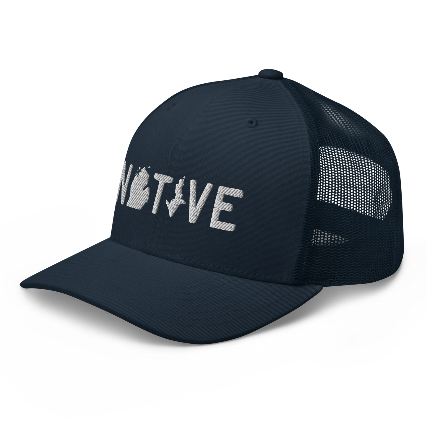 Michigan 'Native' Trucker Hat (Licence Plate Font)