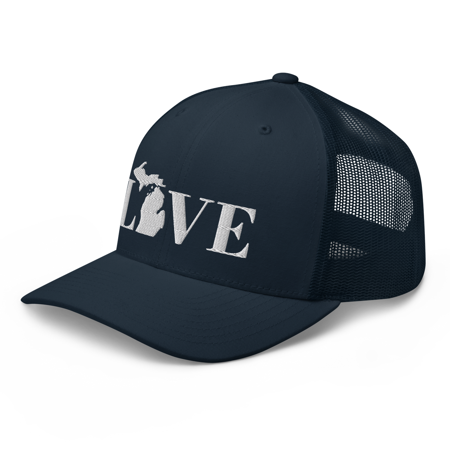 Michigan 'Love' Trucker Hat (Didone Font)