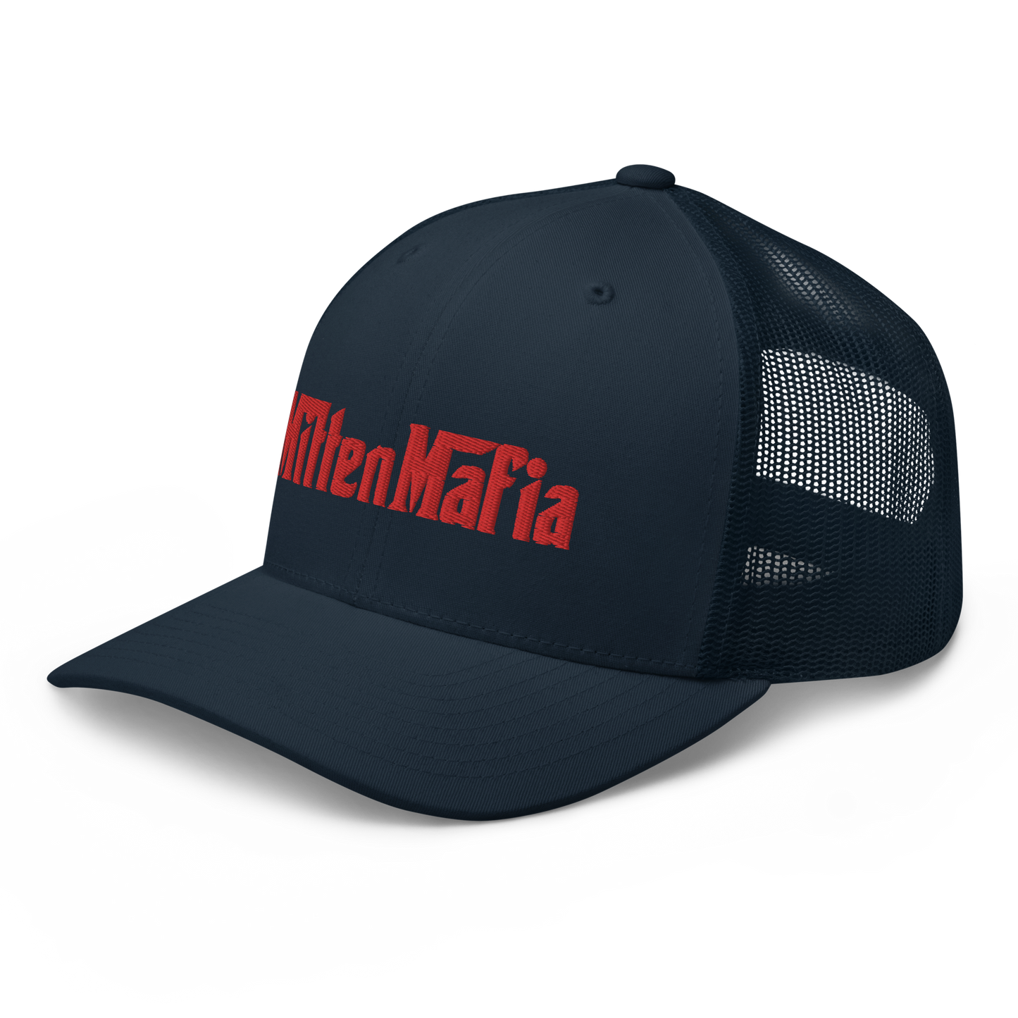 Michigan 'MittenMafia' Trucker Hat (Gangster Font) | Red Embroidery