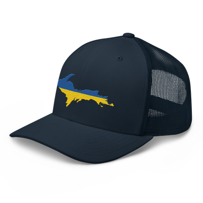 Michigan Upper Peninsula Trucker Hat (Ukraine Edition)