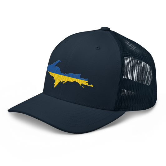 Michigan Upper Peninsula Trucker Hat (Ukraine Edition)