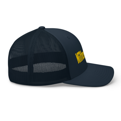 Michigan 'MittenMafia' Trucker Hat (Gangster Font) | Gold Embroidery