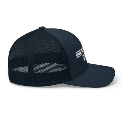 Michigan 'Great Lakes State' Trucker Hat (Maritime Font)