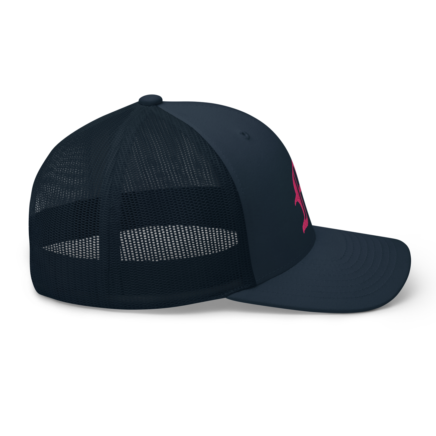 Michigan 'Old English M' Trucker Hat | Pink Embroidery