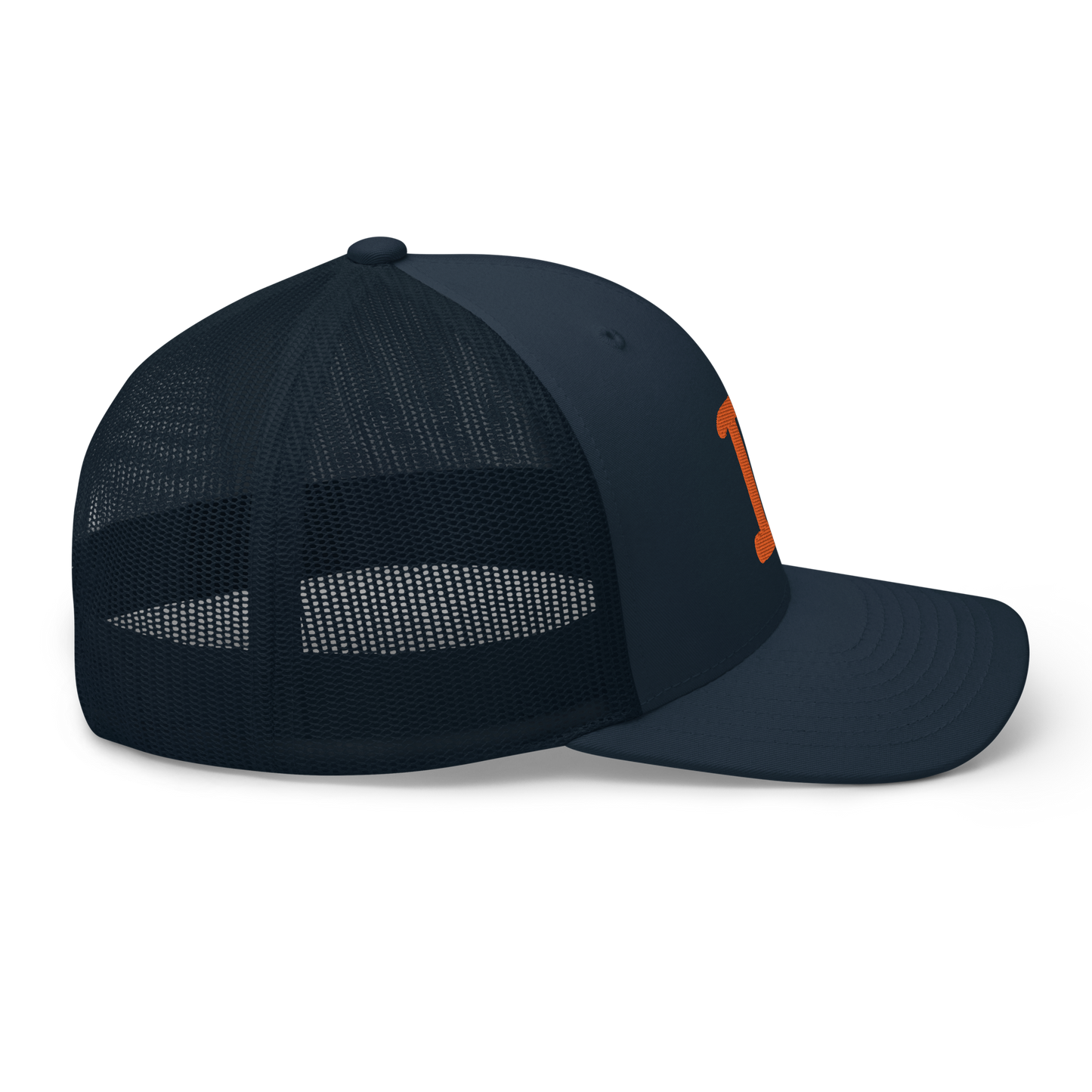 Detroit 'Old French D' Trucker Hat | Orange Embroidery