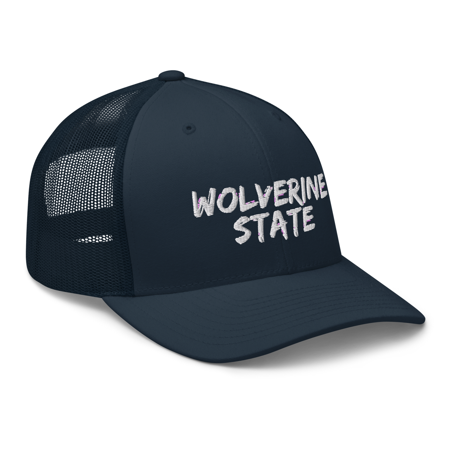 Michigan 'Wolverine State' Trucker Hat (Angry Brush Font)