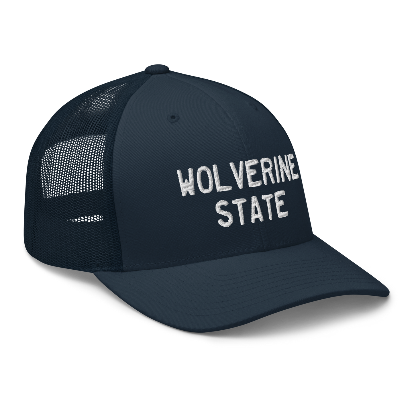 Michigan 'Wolverine State' Trucker Hat (Licence Plate Font)