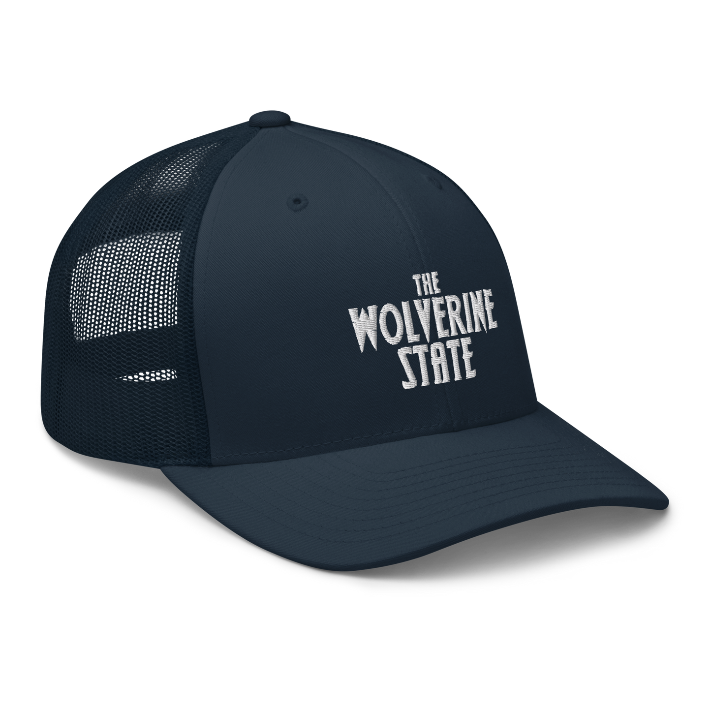 Michigan 'The Wolverine State' Trucker Hat (Vicious Mustelid Font)