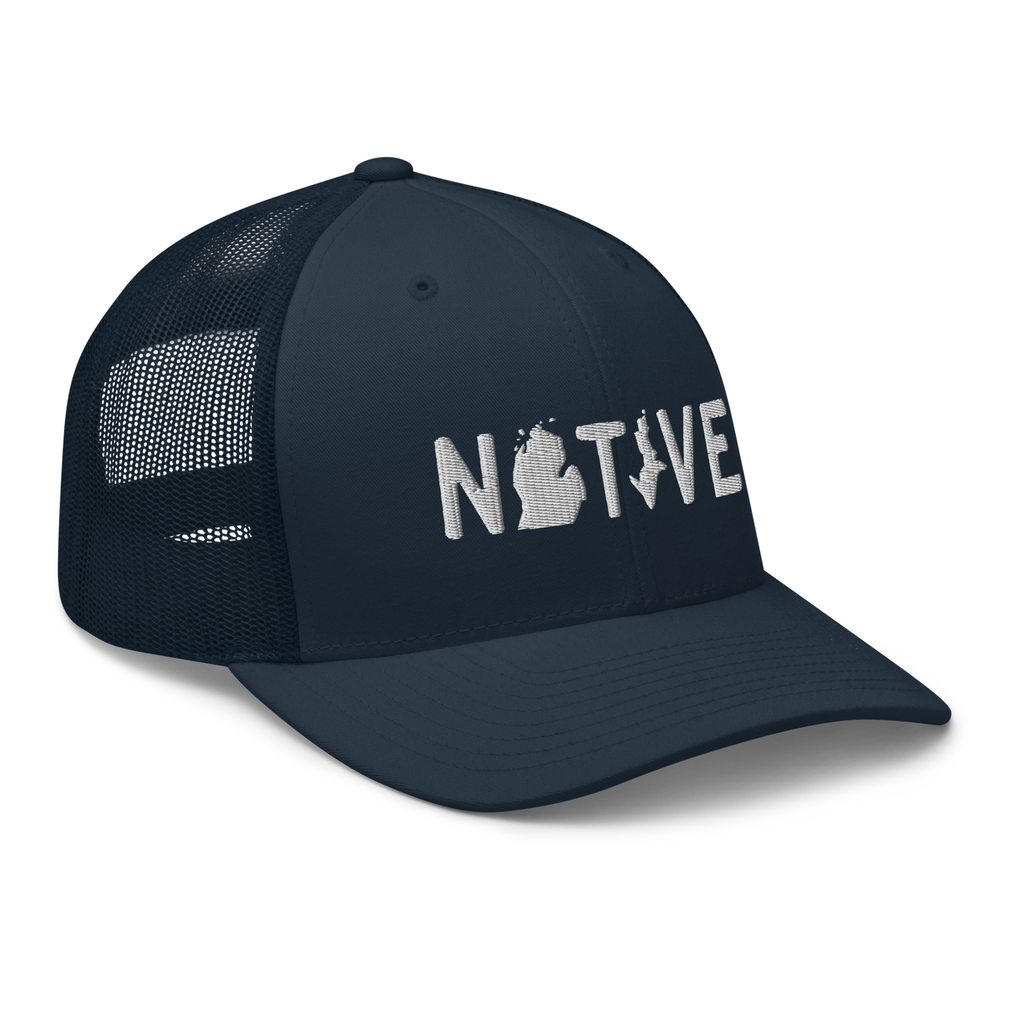 Michigan 'Native' Trucker Hat (Licence Plate Font)