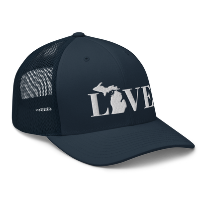 Michigan 'Love' Trucker Hat (Didone Font)