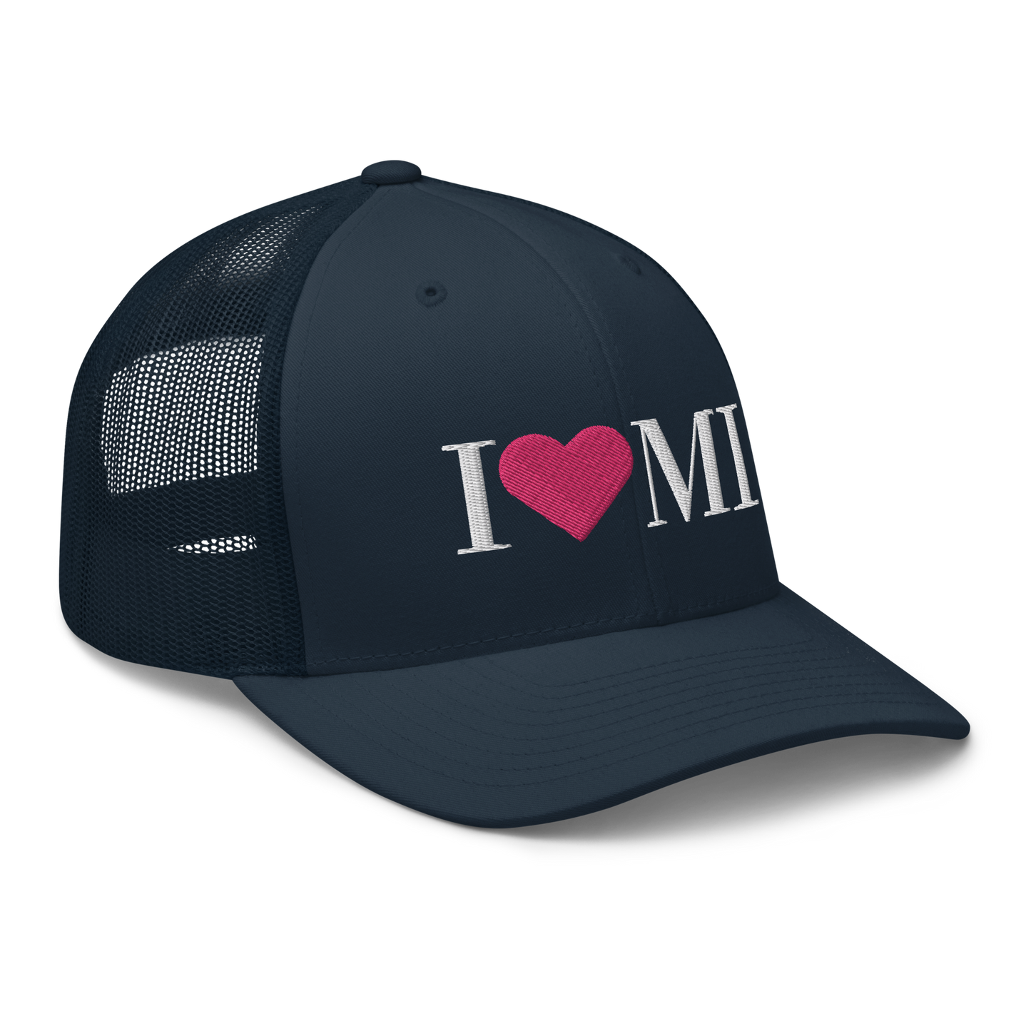 Michigan 'I ❤️ MI' Trucker Hat (Didone Font)