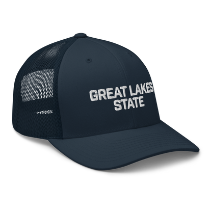 Michigan 'Great Lakes State' Trucker Hat (Maritime Font)