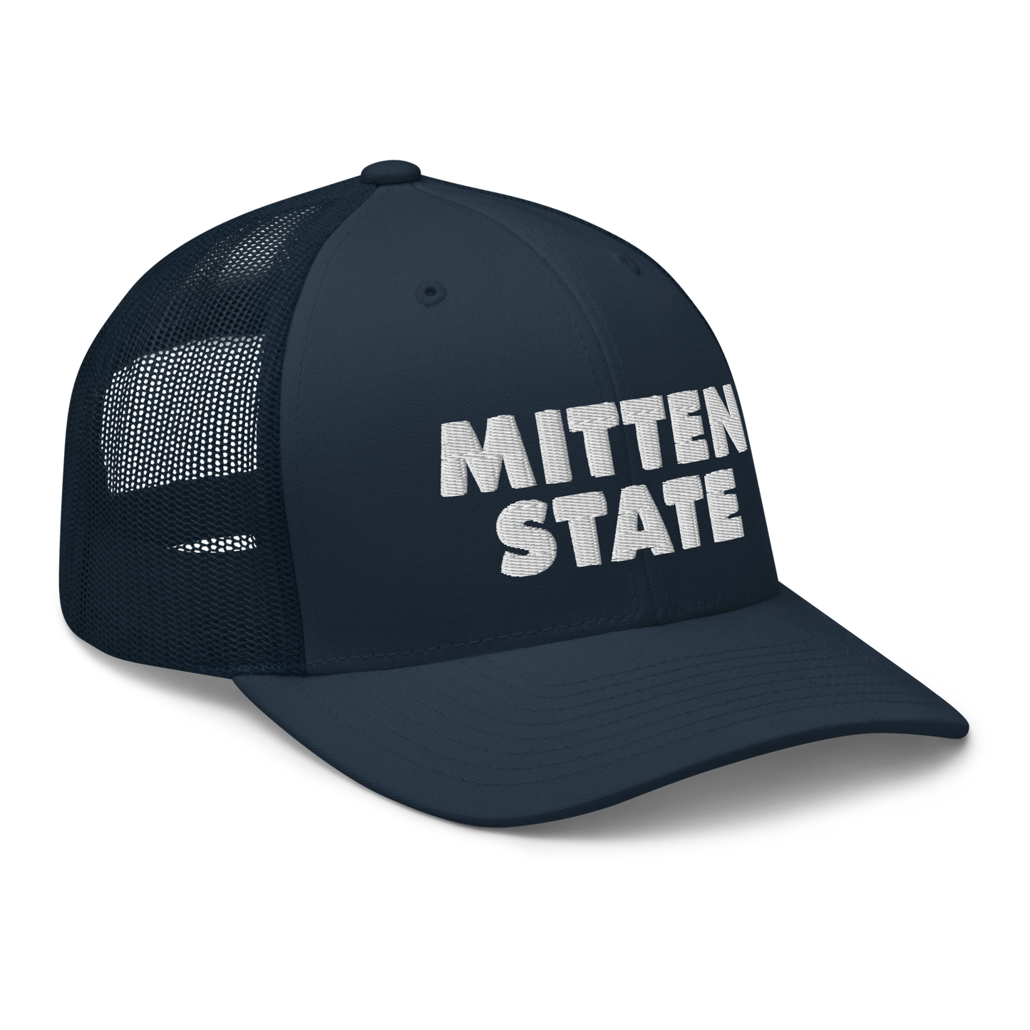 Michigan 'Mitten State' Trucker Hat (Geometric Sans Font)