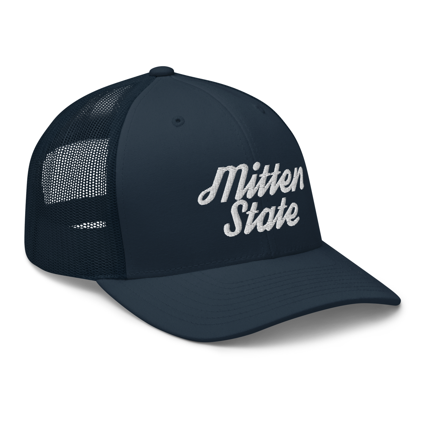 Michigan 'Mitten State' Trucker Hat (Script Font)