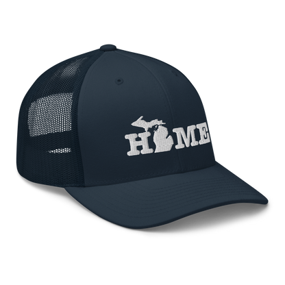 Michigan 'Home' Trucker Hat (Typewriter Font)