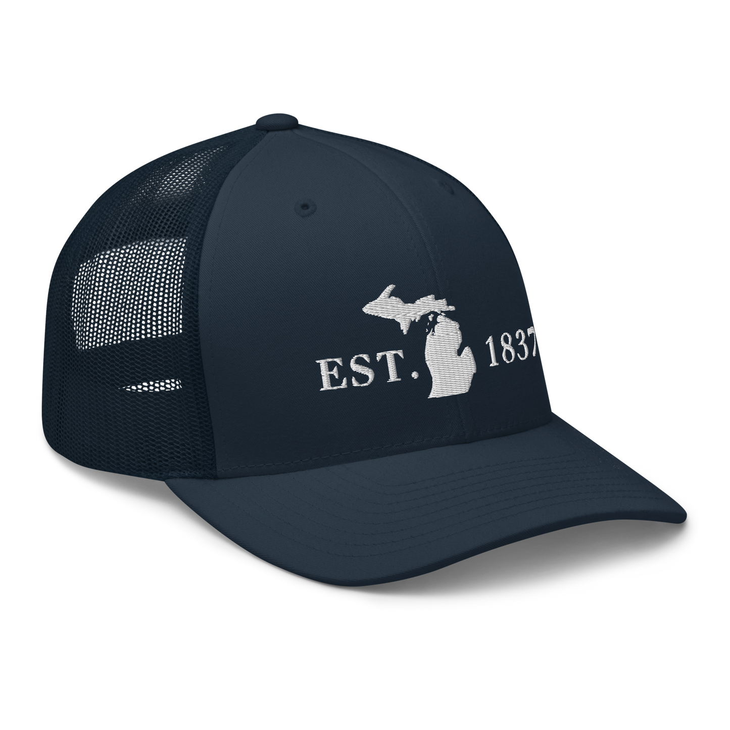 Michigan 'EST 1837' Trucker Hat (Didone Font)